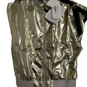 Fun and Fun Gold Metallic Women's Jacket